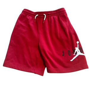 Jordan Sweat Shorts Youth Size Medium Red Active Athleisure Basketball Nike Jump